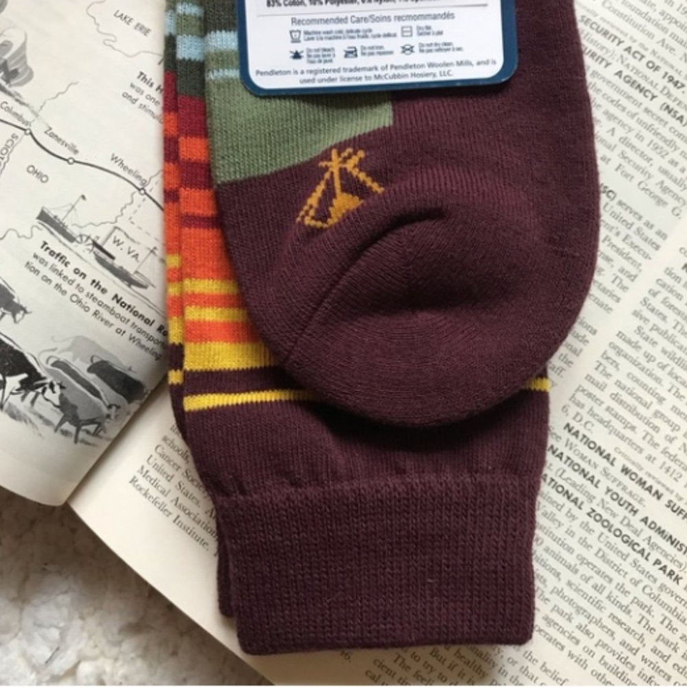 Pendleton UNISEX Smoky Mountain National Park Collection Stripe Socks - Picture 8 of 12